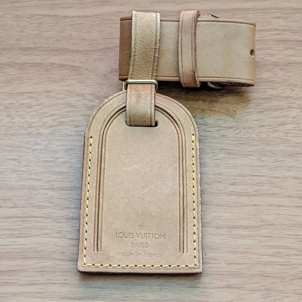 Louis Vuitton Luggage Tag w/ Belt #271***